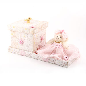 BIRTH ANNOUNCEMENT PINK TEDDY BOXES